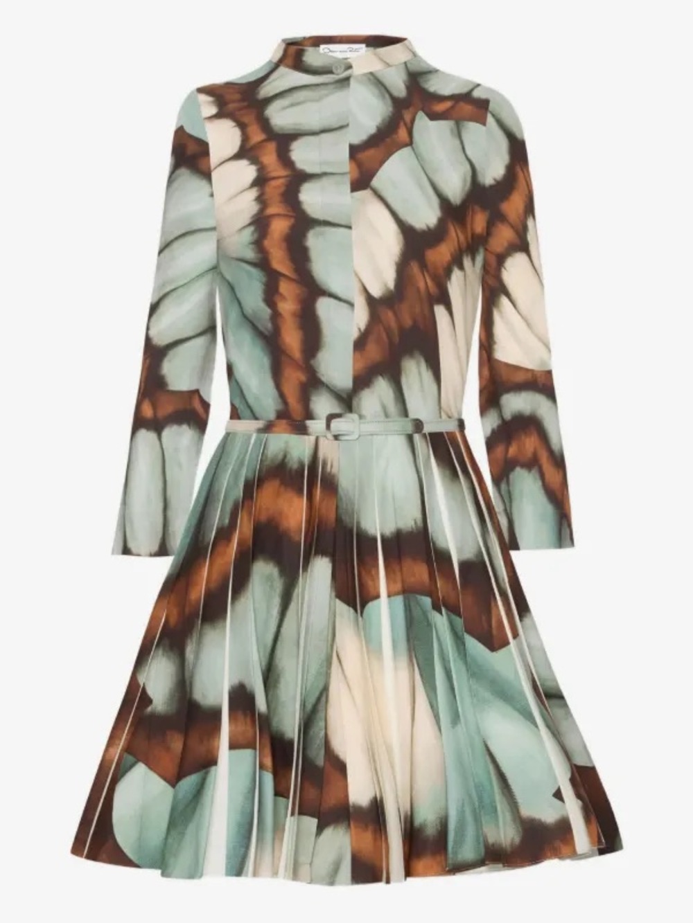Oscar de la Renta Abstract Print Mini Dress